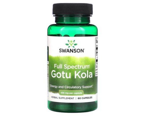 Swanson, Full Spectrum Gotu Kola, 435 mg, 60 Capsules