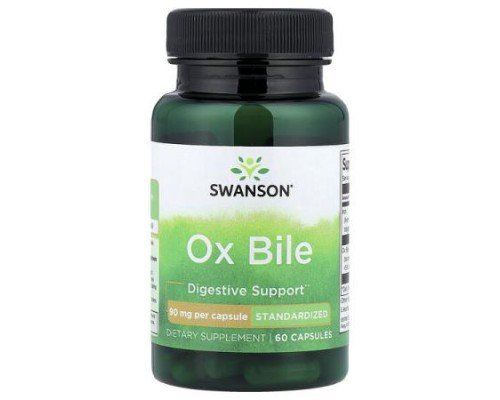 Swanson, Ox Bile, 60 Capsules
