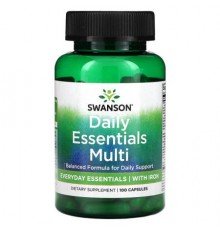 Swanson, Daily Essentials Multi, 100 Capsules