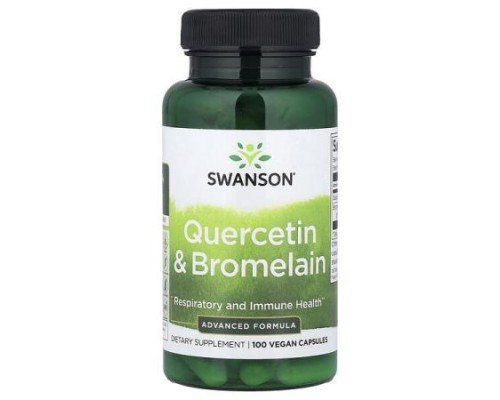 Swanson, Quercetin & Bromelain, 100 Vegan Capsules
