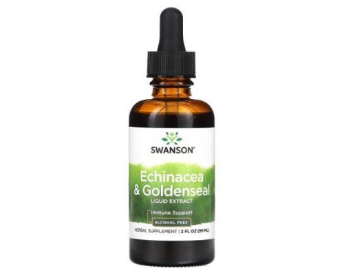 Swanson, Echinacea & Goldenseal Liquid Extract, Alcohol Free, 2 fl oz (59 ml)