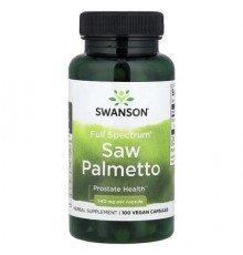 Swanson, Full Spectrum® Saw Palmetto, 540 mg, 100 Vegan Capsules