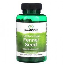 Swanson, Full Spectrum Fennel Seed, 480 mg, 100 Capsules