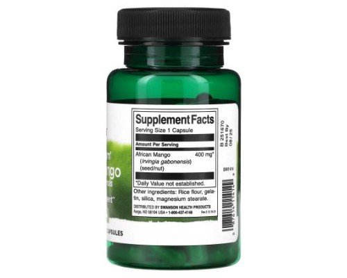 Swanson, Full Spectrum® African Mango, 400 mg, 60 Capsules