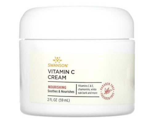 Swanson, Vitamin C Cream, 2 fl oz (59 ml)