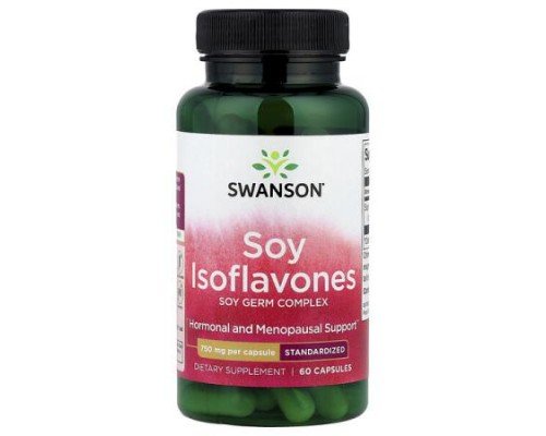 Swanson, Soy Isoflavones, 750 mg, 60 Capsules