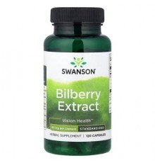 Swanson, Bilberry Extract, Standardized, 60 mg, 120 Capsules