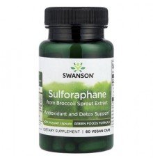 Swanson, Sulforaphane from Broccoli Sprout Extract, 400 mcg, 60 Vegan Caps
