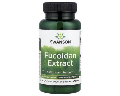Swanson, Fucoidan Extract, 500 mg, 60 Vegan Capsules