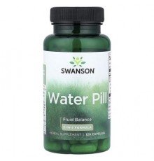 Swanson, Water Pill, 2-In-1 Formula, 120 Capsules