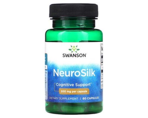 Swanson, NeuroSilk, 200 mg, 60 Capsules