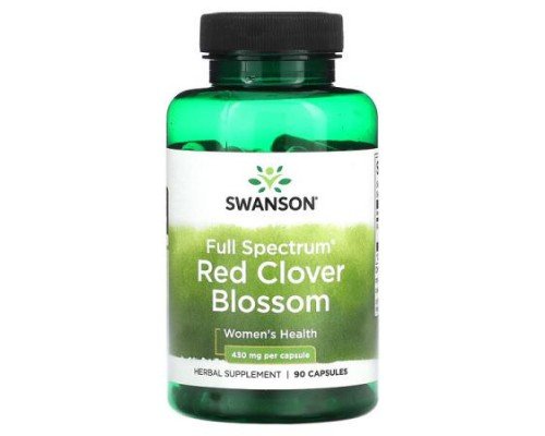 Swanson, Full Spectrum Red Clover Blossom, 430 mg , 90 Capsules