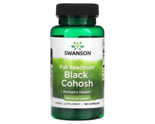 Swanson, Full Spectrum Black Cohosh, 540 mg, 60 Capsules