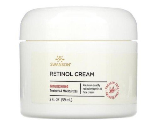 Swanson, Retinol Cream, 2 fl oz (59 ml)