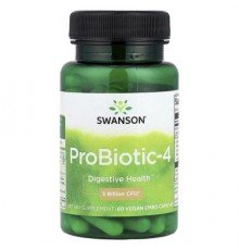 Swanson, ProBiotic-4, 60 Vegan Embo Caps® AP