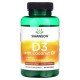 Swanson, D3 with Coconut Oil, Highest Potency, 125 mcg (5,000 IU), 60 Softgels