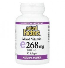 Natural Factors, Mixed Vitamin E, 268 mg (400 IU), 90 Softgels