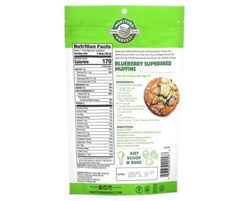 Manitoba Harvest, Organic Hemp + Chia & Flax Seed Mixture, 7 oz (198 g)