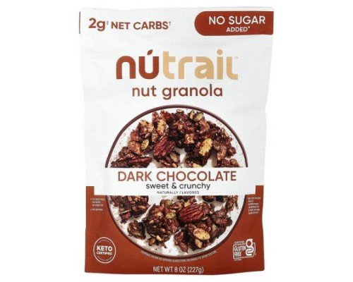 NuTrail, Nut Granola, Dark Chocolate, 8 oz (227 g)