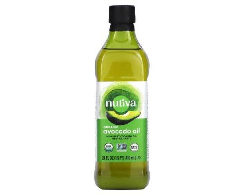 Nutiva, Organic Avocado Oil, 24 fl oz (710 ml)