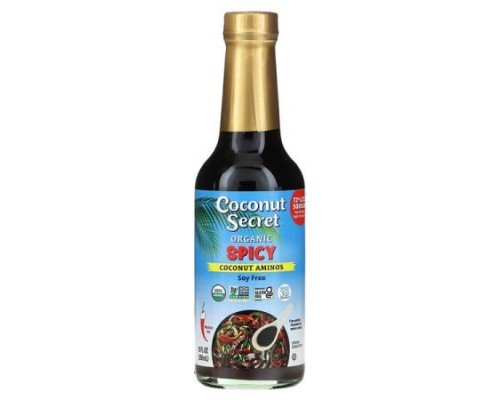 Coconut Secret, Organic Spicy Coconut Aminos Seasoning Sauce, Medium Hot , 10 fl oz (296 ml)