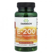 Swanson, E-200 Mixed Tocopherols, 134 mg (200 IU), 250 Softgels