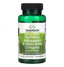 Swanson, Full Spectrum Turmeric, Astragalus & Gotu Kola Complex, 60 Capsules