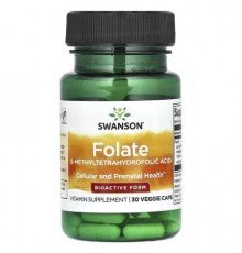 Swanson, Folate, 30 Veggie Caps (680 mcg DFE per Cap)