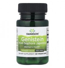 Swanson, Genistein from Sophora Japonica, 125 mg, 60 Vegan Caps