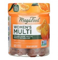 MegaFood, Women's Multi, Tangerine, 60 Gummies