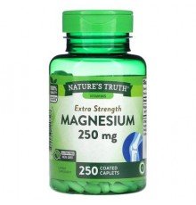 Nature's Truth, Magnesium, Extra Strength, 250 mg, 250 Coated Caplets