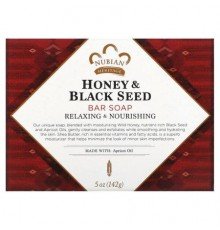 Nubian Heritage, Honey & Black Seed Bar Soap, 5 oz (142 g)