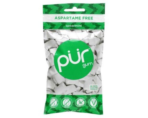 The PUR Company, Chewing Gum, Spearmint, 55 Pieces, 2.72 oz (77 g)