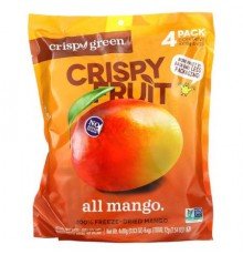 Crispy Green, Crispy Fruit, All Mango, 4 Pack, 0.63 oz (18 g) Each