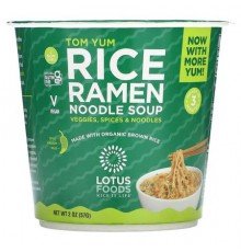 Lotus Foods, Rice Ramen Noodle Soup, Tom Yum, 2 oz (57 g)