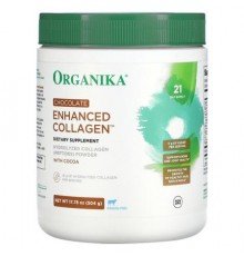 Organika, Enhanced Collagen, Chocolate, 17.78 oz (504 g)