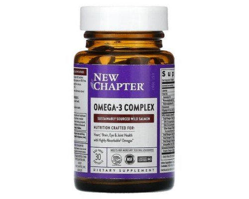 New Chapter, Omega-3 Complex, 30 Softgels