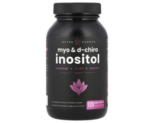 NutraChamps, Myo & D-Chiro Inositol , 120 Vegan Capsules