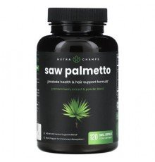 NutraChamps, Saw Palmetto, 120 Small Capsules