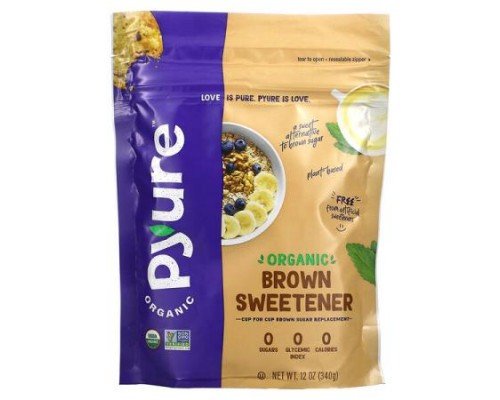Pyure, Organic Brown Sweetener, 12 oz (340 g)