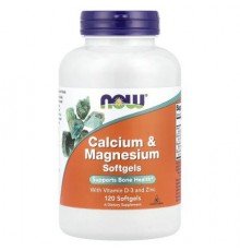 NOW Foods, Calcium & Magnesium with Vitamin D3 and Zinc, 120 Softgels