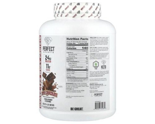 PERFECT Sports, Ultra Fuel, Grass-Fed Whey Protein, Triple Chocolate, 4 lb (1.82 kg)