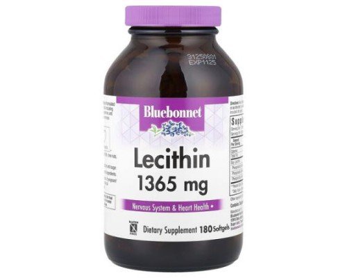 Bluebonnet Nutrition, Lecithin, 180 Softgels