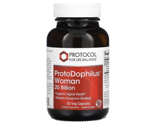 Protocol for Life Balance, ProtoDophilus Woman, 20 Billion, 50 Veg Capsules