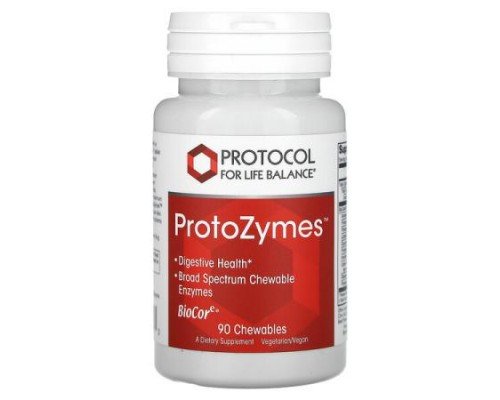 Protocol for Life Balance, ProtoZymes, 90 Chewables