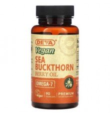 Deva, Vegan Sea Buckthorn Berry Oil, 90 Vegan Caps (500 mg per Capsule)