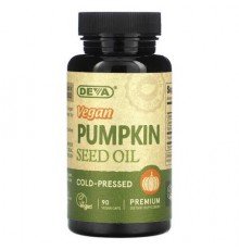 Deva, Vegan Pumpkin Seed Oil, 500 mg, 90 Vegan Caps