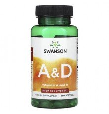 Swanson, Vitamins A and D, 250 Softgels