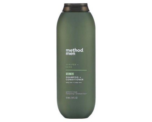 Method, Men, 2-In-1 Shampoo + Conditioner, Juniper + Sage, 14 fl oz (414 ml)
