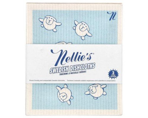 Nellie's, Swedish Dishcloths, 3 Cloths